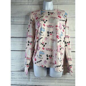 Mean Girls Women's Pink Pajama Top Crewneck Soft Handmade